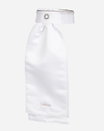 LeMieux Brilliance Stock Tie, White/Espresso