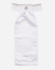 LeMieux Brilliance Stock Tie, White/Espresso
