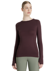 LeMieux Britney Seamless Long Sleeve Training Shirt, Damson