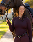 LeMieux Britney Seamless Long Sleeve Training Shirt, Damson