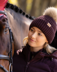 LeMieux Clara Rib Beanie, Damson