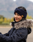 LeMieux Clara Rib Knot Headband, Navy