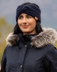 LeMieux Clara Rib Knot Headband, Navy