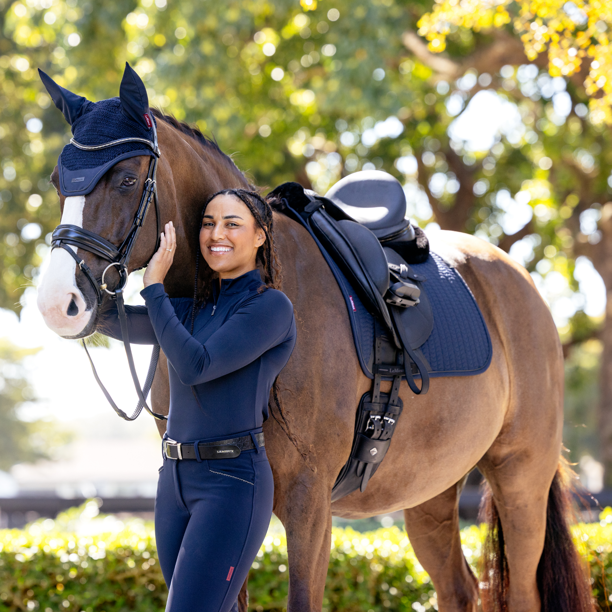 LeMieux Essence Dressage Saddle Pad, Navy