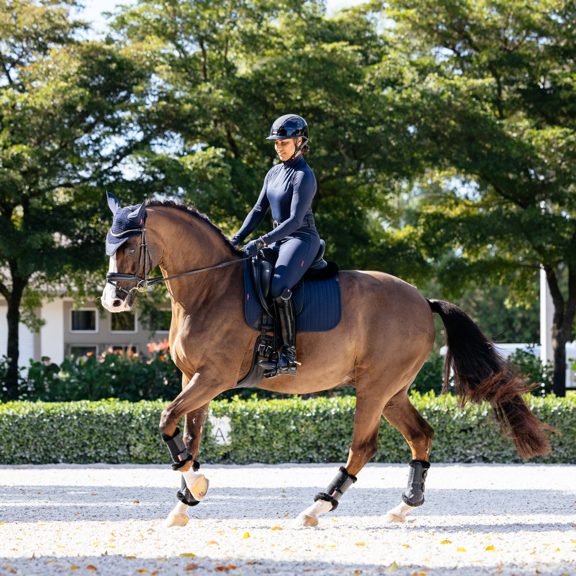 LeMieux Essence Dressage Saddle Pad, Navy