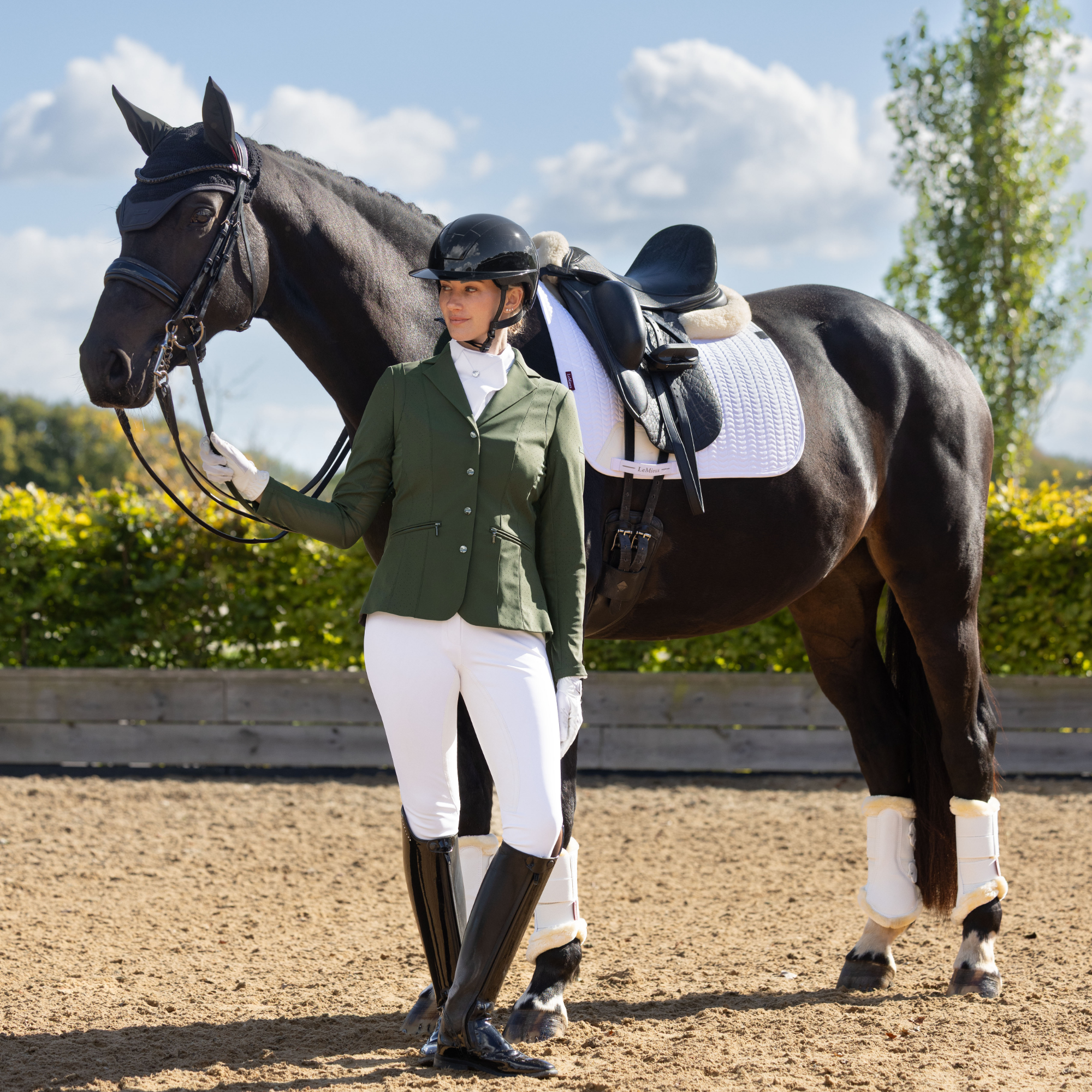 LeMieux Essence Dressage Saddle Pad, White