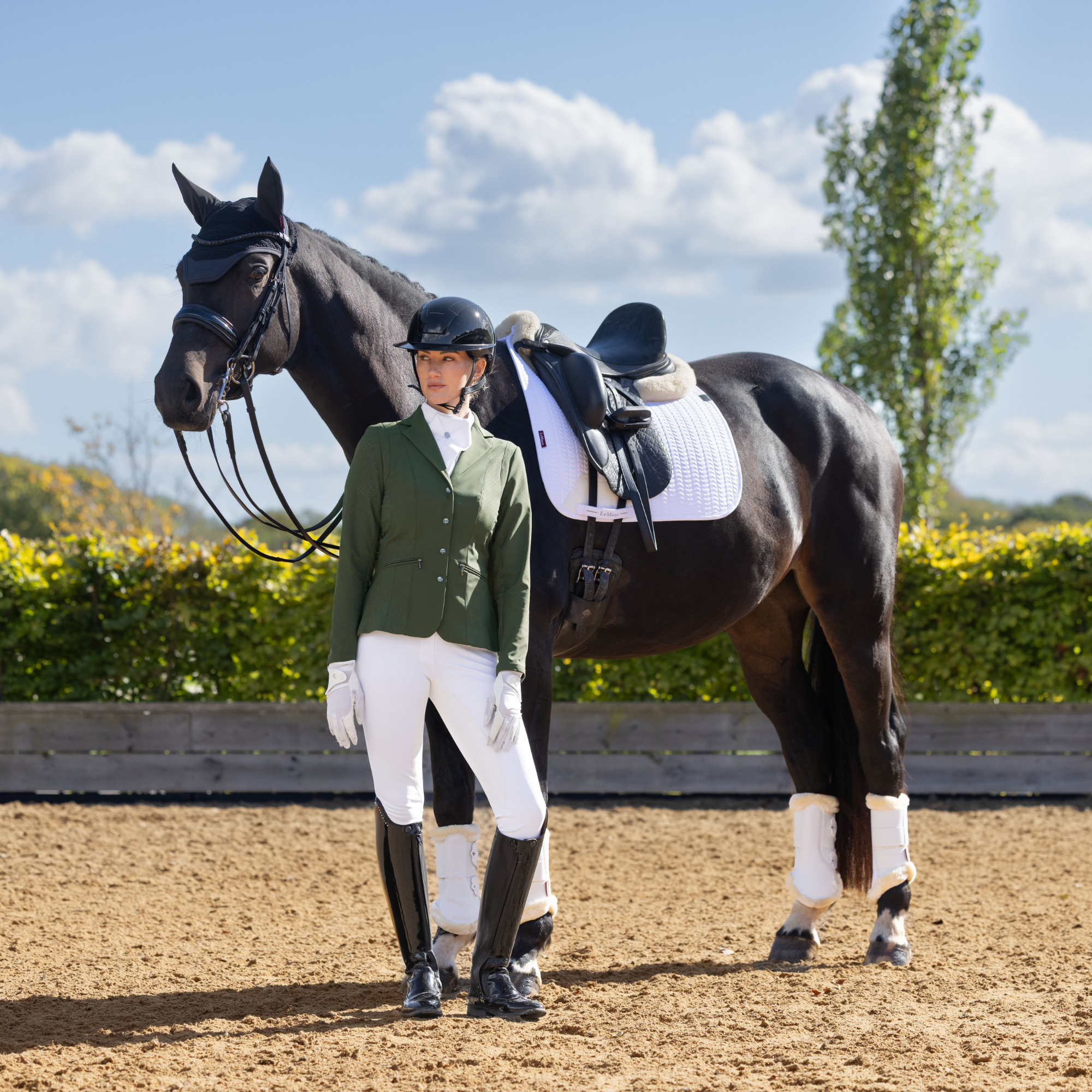 LeMieux Essence Dressage Saddle Pad, White