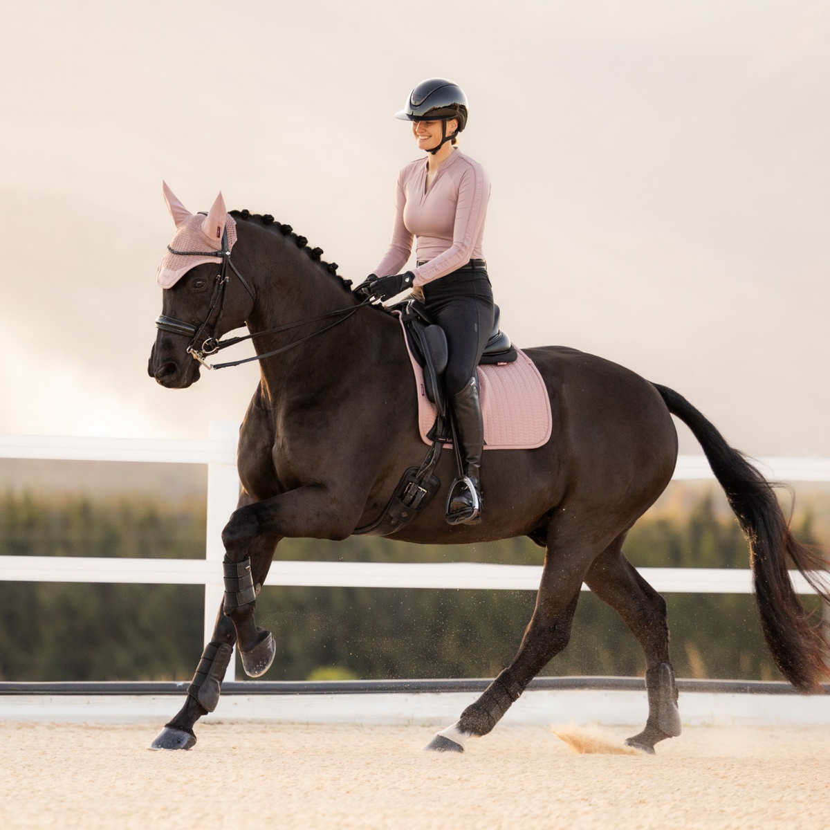 LeMieux Essence Dressage Saddle Pad, Wild Rose