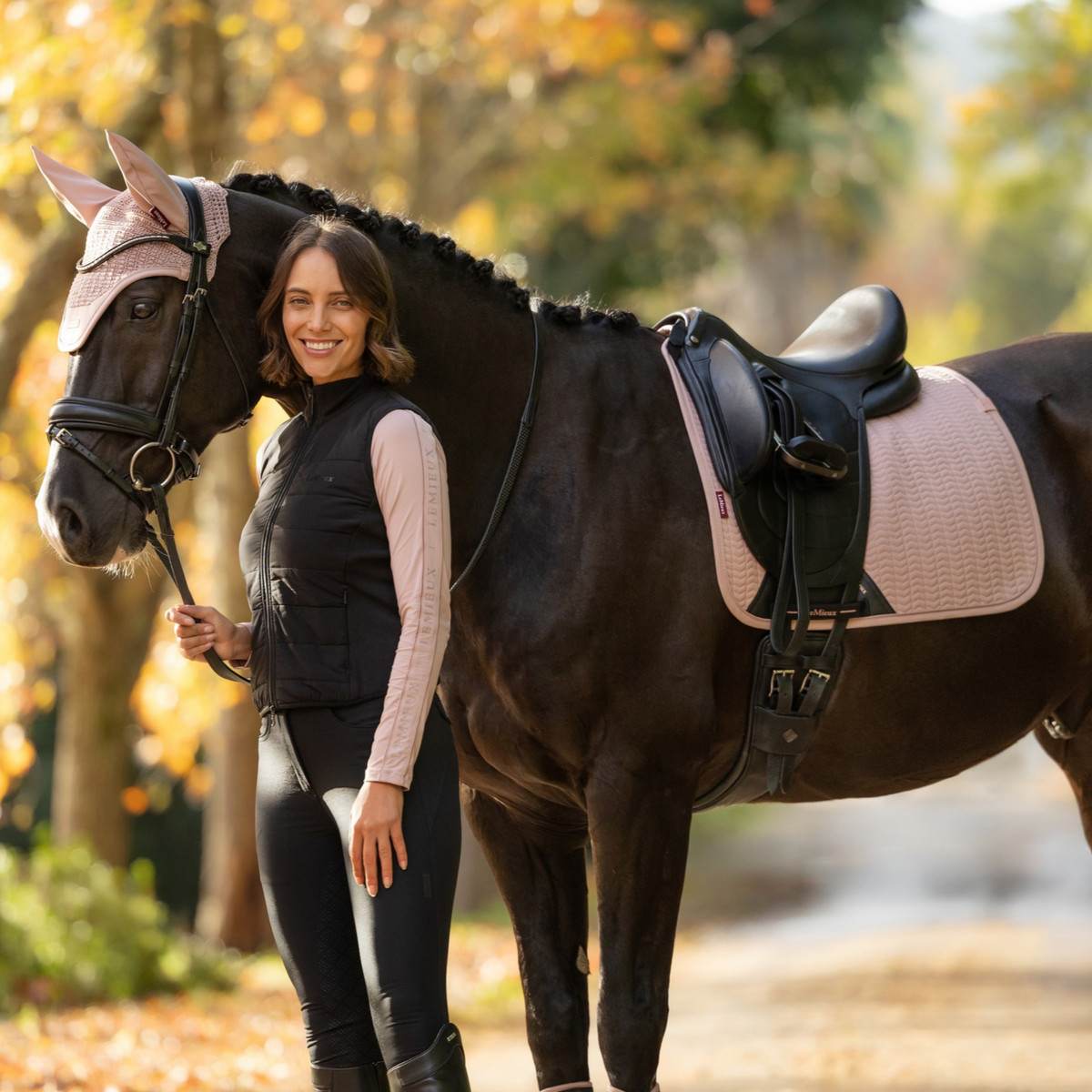 LeMieux Essence Dressage Saddle Pad, Wild Rose