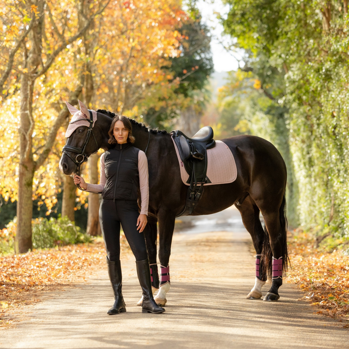 LeMieux Essence Dressage Saddle Pad, Wild Rose