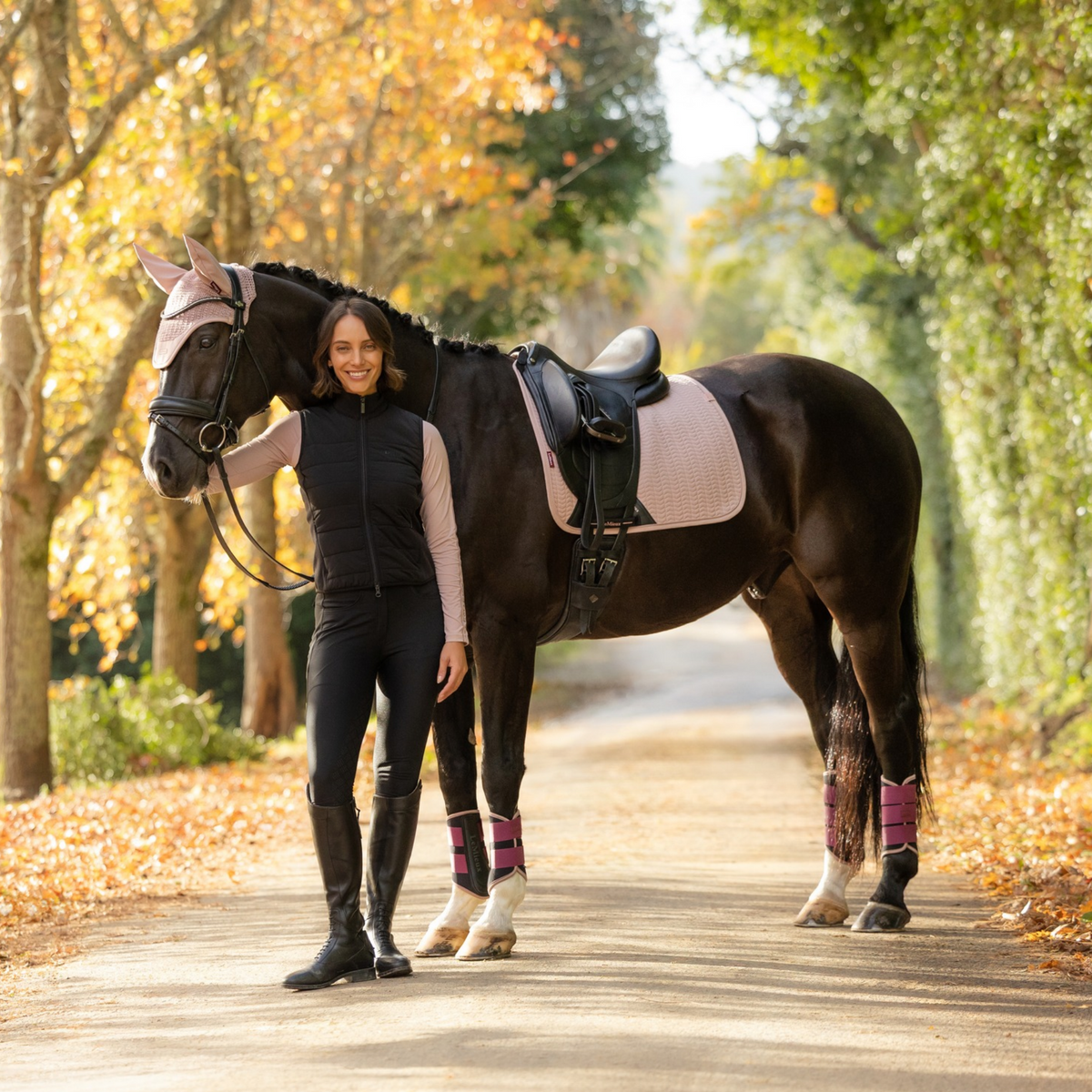 LeMieux Essence Dressage Saddle Pad, Wild Rose
