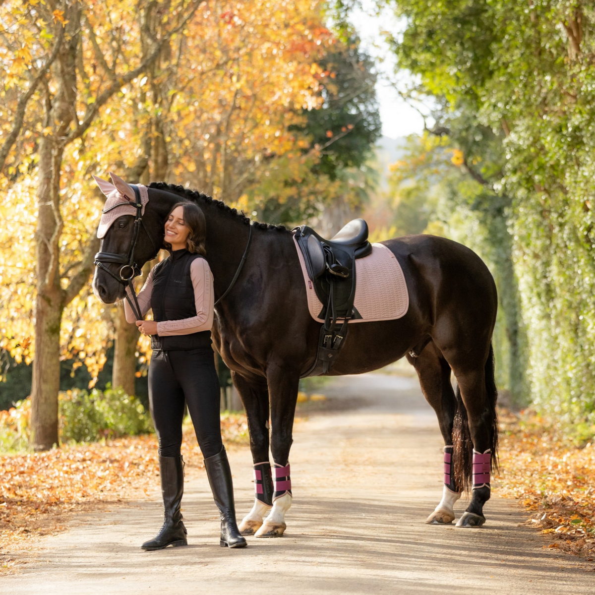 LeMieux Essence Dressage Saddle Pad, Wild Rose