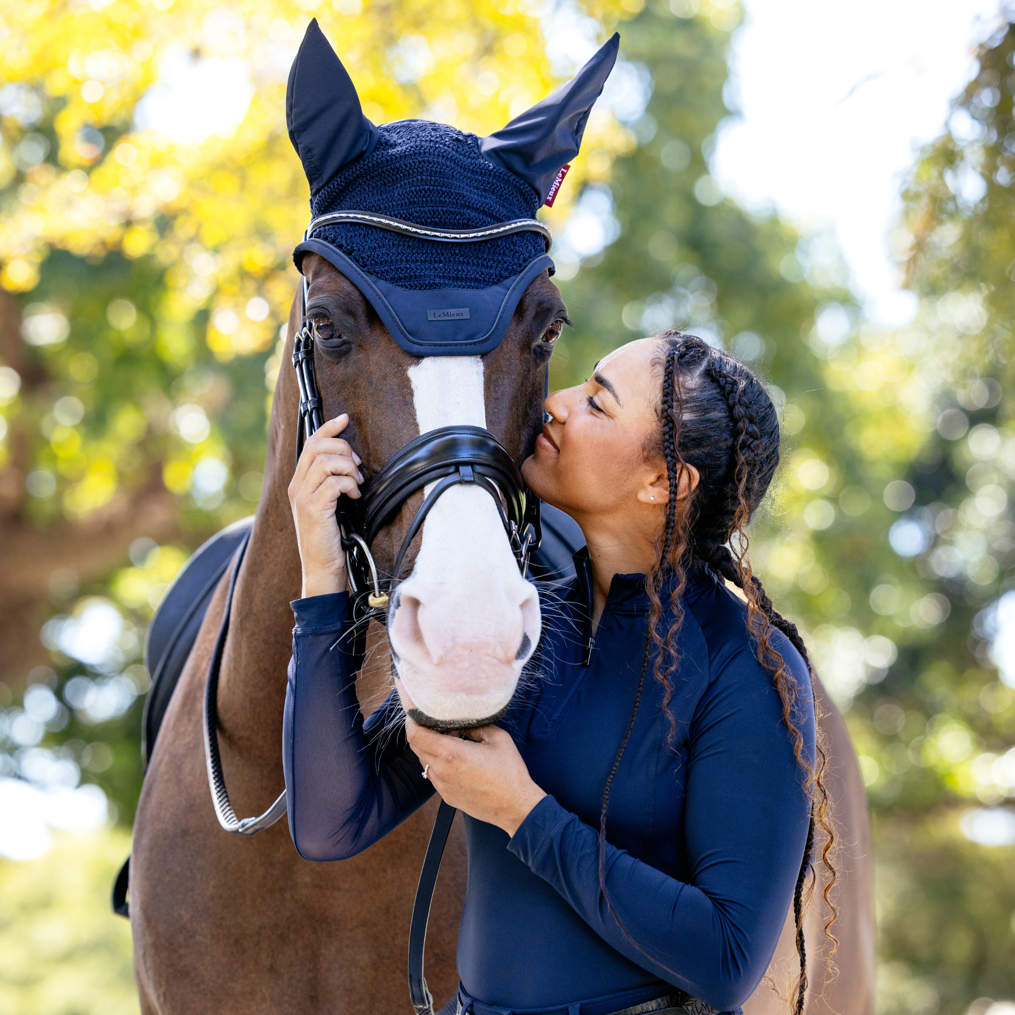 LeMieux Essence Fly Hood, Navy