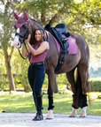 LeMieux Finesse Dressage Saddle Pad, Rosewood