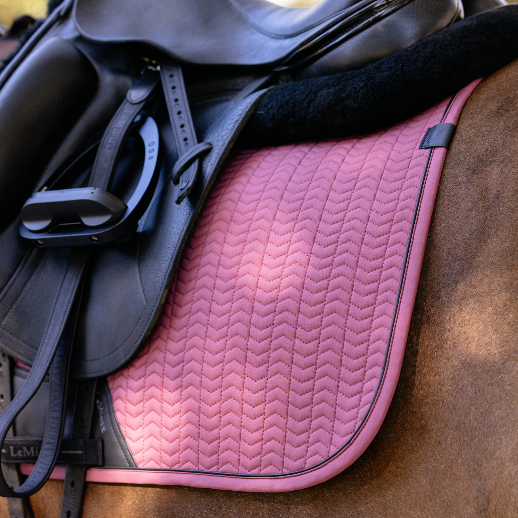 LeMieux Finesse Dressage Saddle Pad, Rosewood