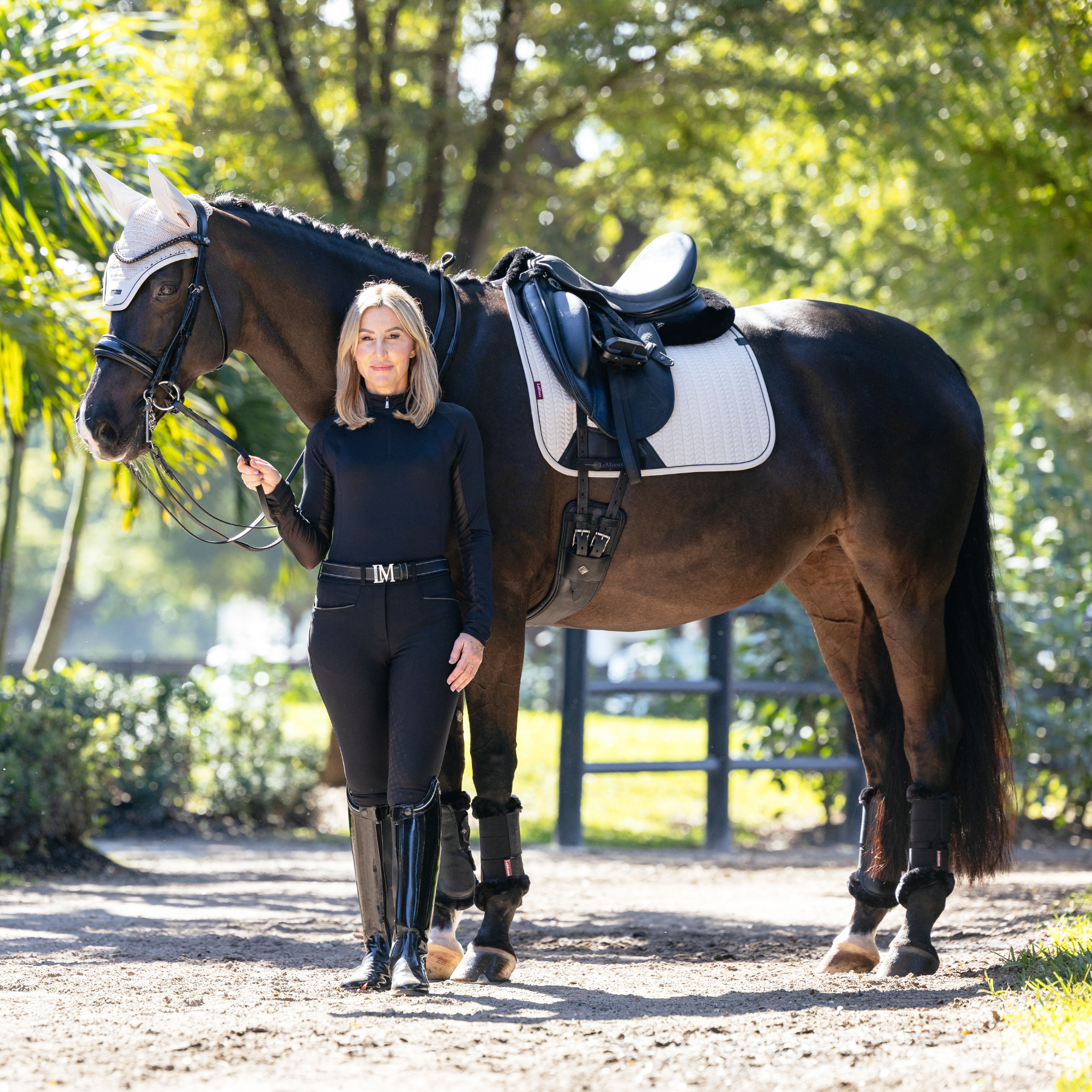 LeMieux Finesse Dressage Saddle Pad, Stone