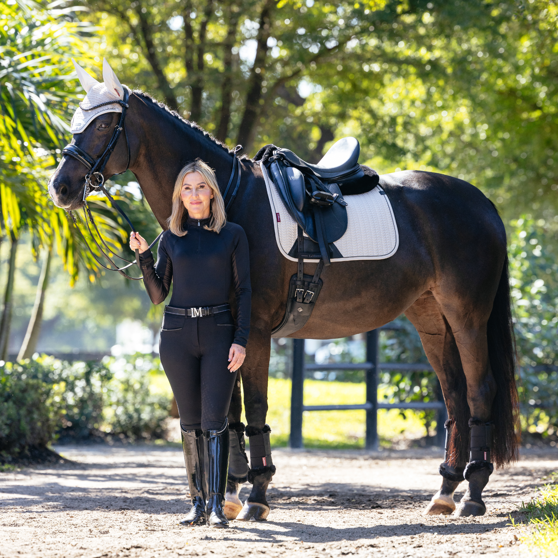 LeMieux Finesse Dressage Saddle Pad, Stone