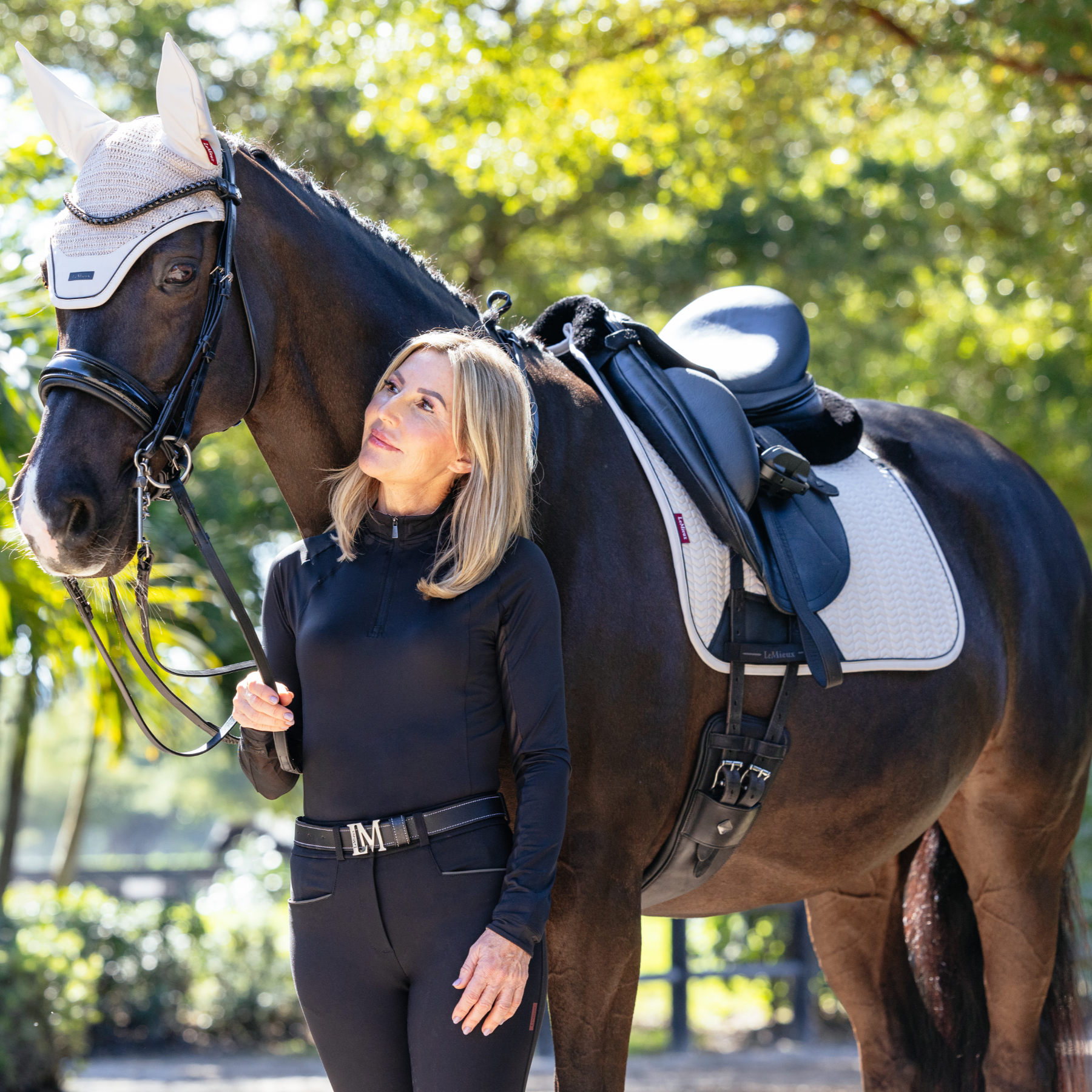 LeMieux Finesse Dressage Saddle Pad, Stone