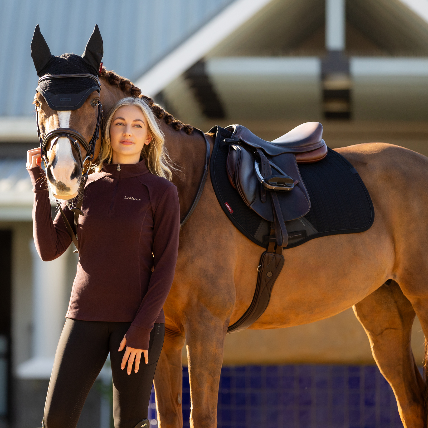 LeMieux Finesse EuroJump Saddle Pad, Black
