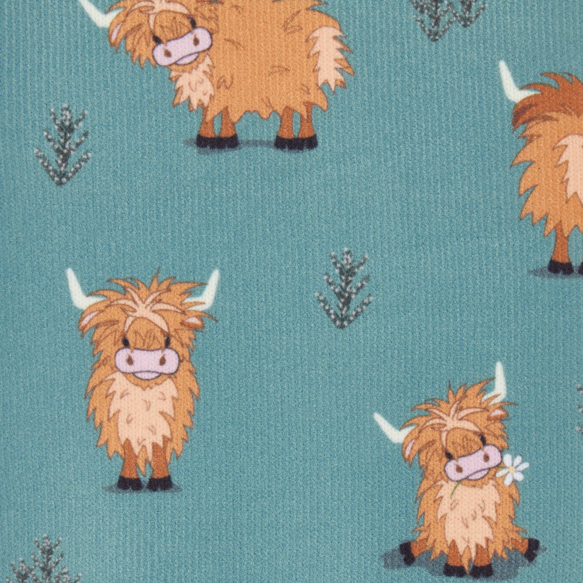 LeMieux Footsie Socks Highland Cow/Aloe