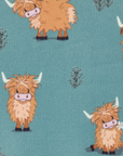LeMieux Footsie Socks Highland Cow/Aloe