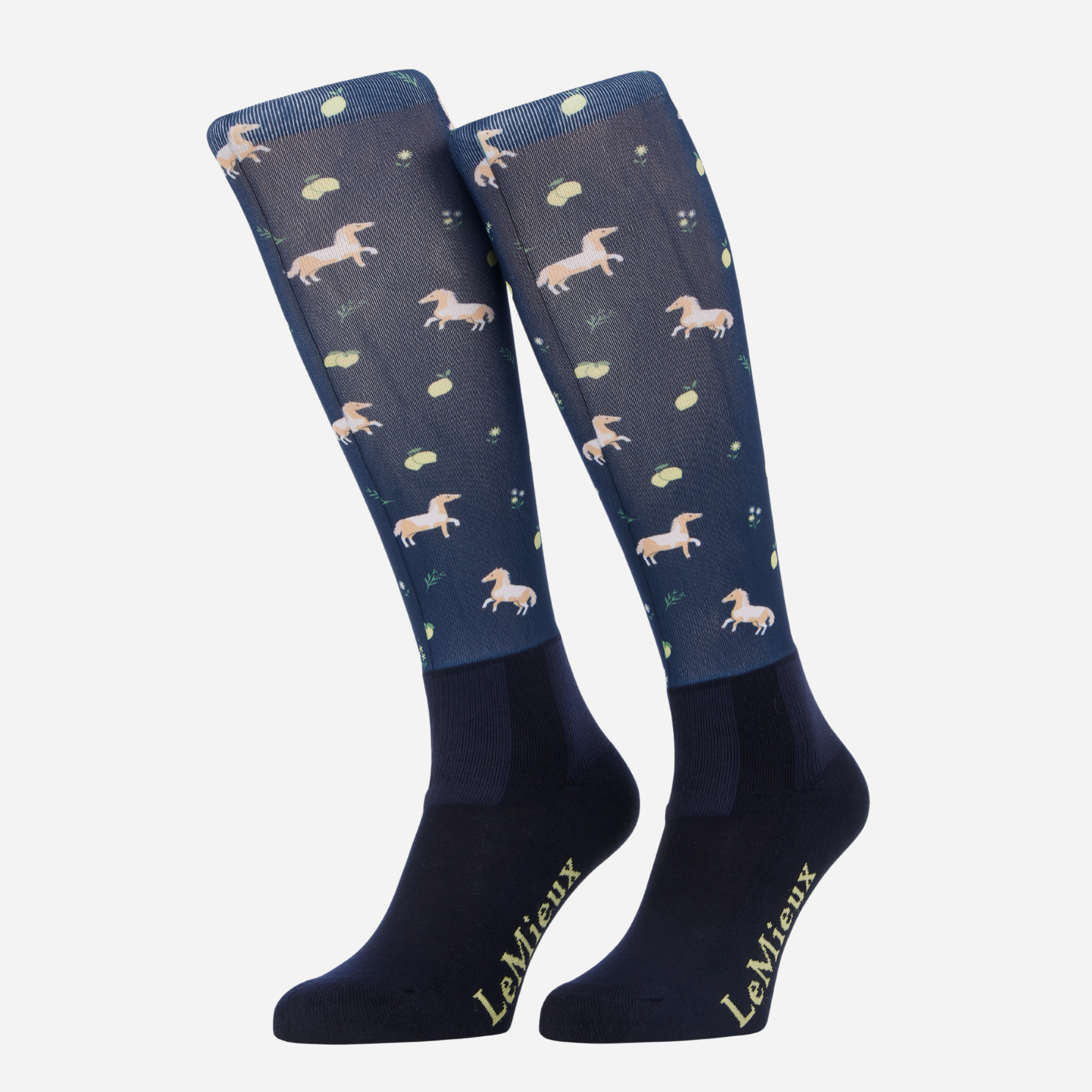 LeMieux Footsie Socks Horse/Navy
