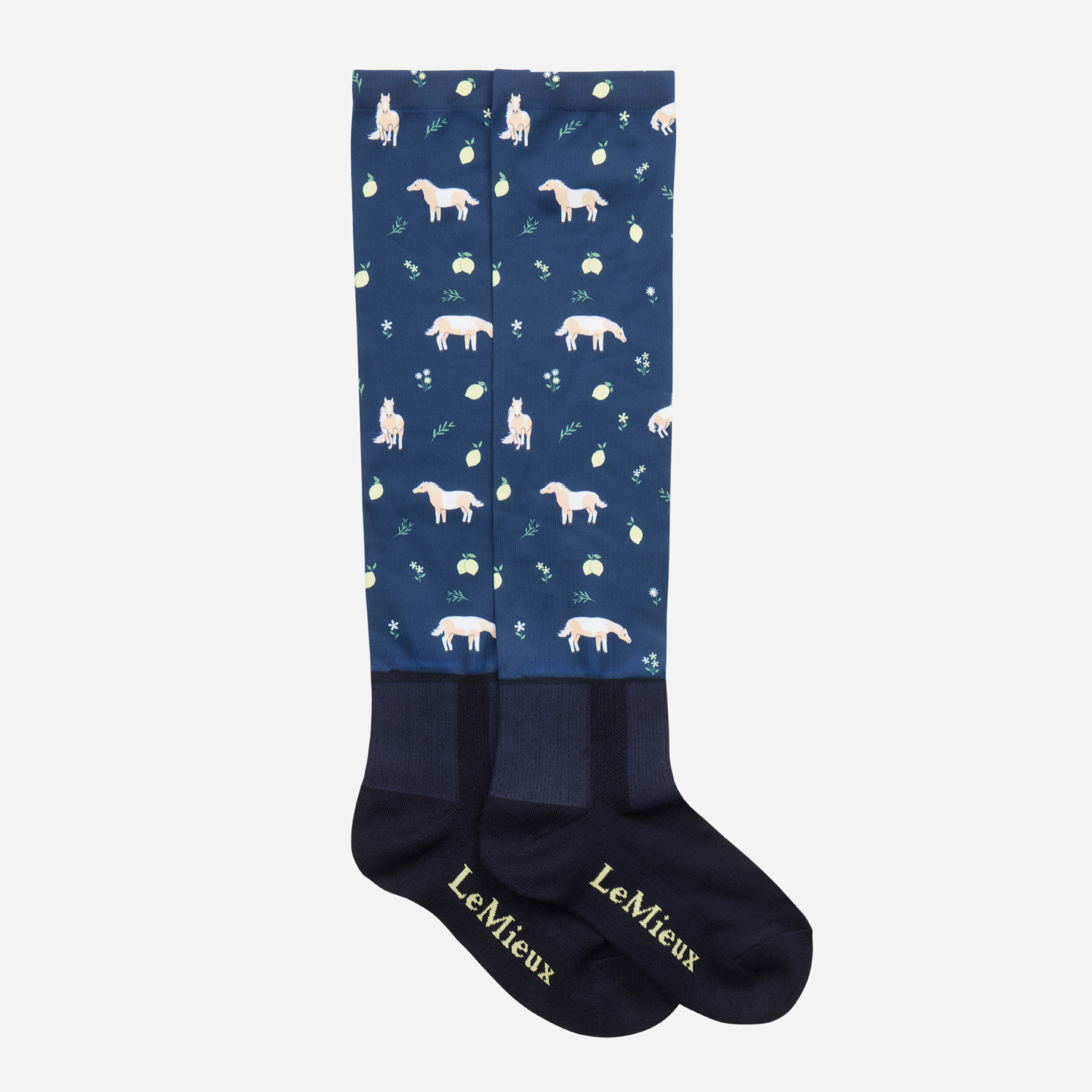 LeMieux Footsie Socks Horse/Navy