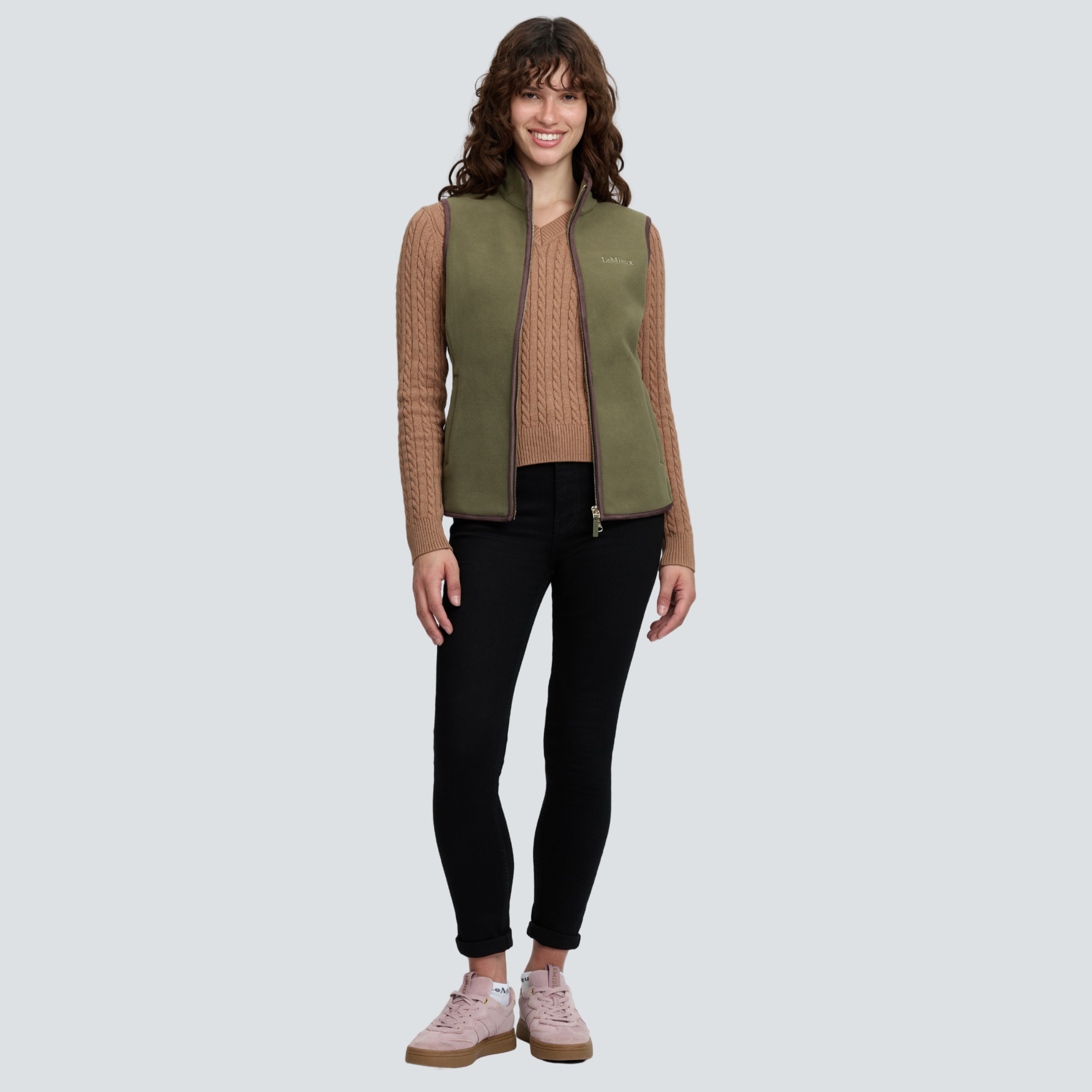 LeMieux Frankie Ladies Fleece Vest, Willow Green