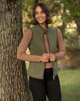 LeMieux Frankie Ladies Fleece Vest, Willow Green