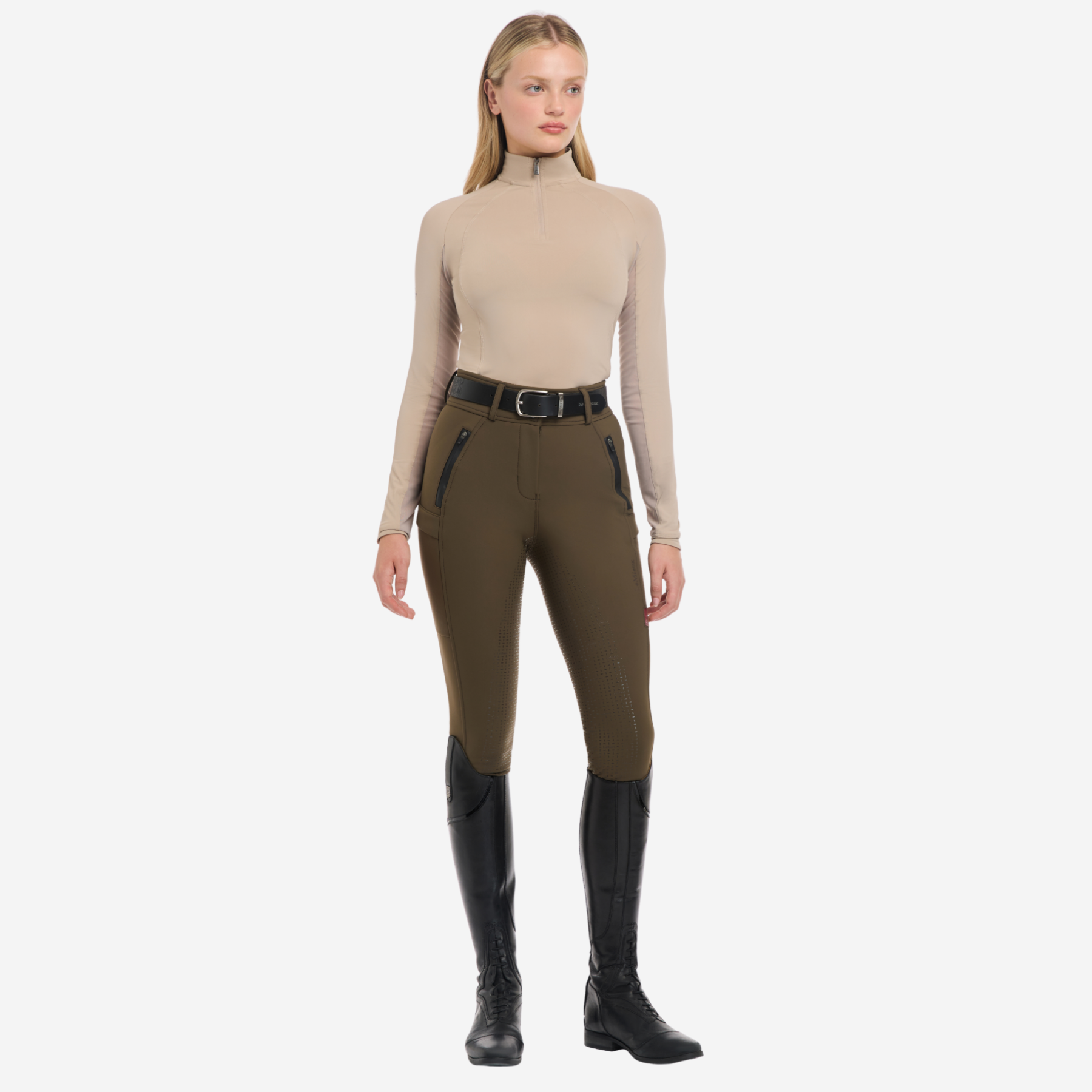 LeMieux Halle Ladies Lightweight Base Layer, Almond
