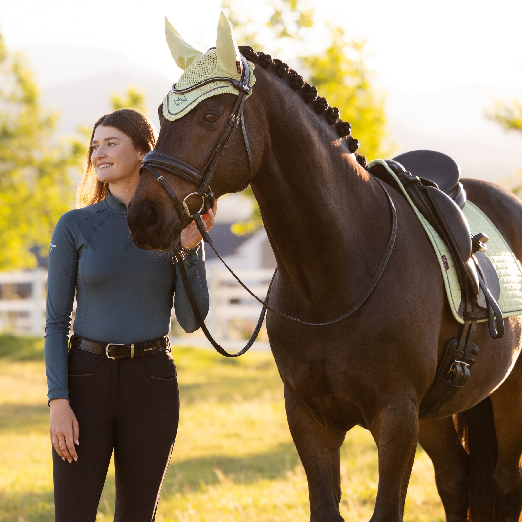 LeMieux Halle Ladies Lightweight Base Layer, Jungle