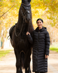 LeMieux Hayley Water Resistant Longline Puffer Coat, Black
