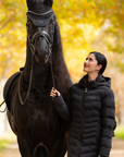 LeMieux Hayley Water Resistant Longline Puffer Coat, Black
