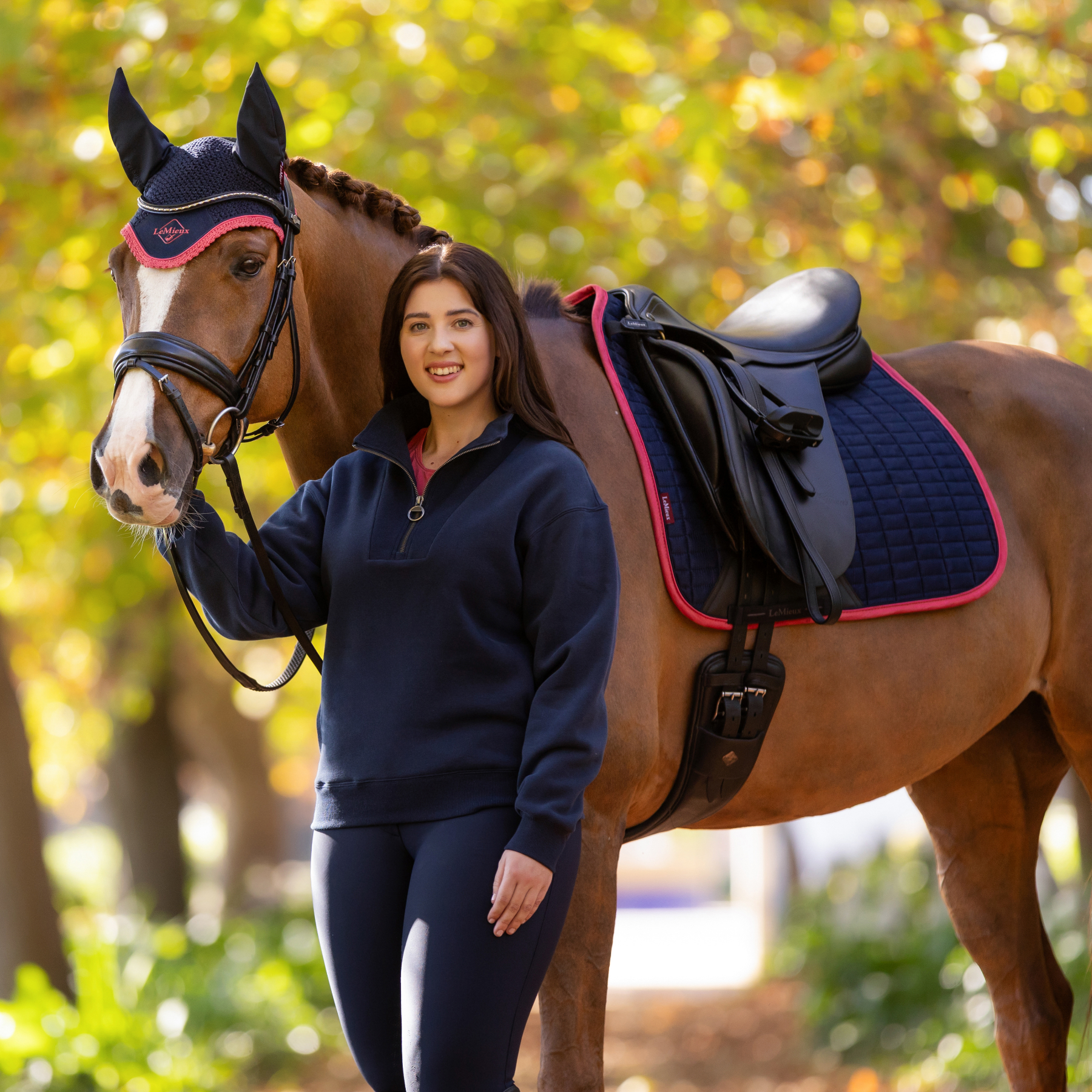 LeMieux Keira Quarter Zip Sweatshirt, Navy