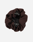LeMieux Scrunchie with Crystal Hair Net, Brown/Black
