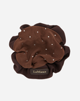 LeMieux Scrunchie with Crystal Hair Net, Brown/Brown