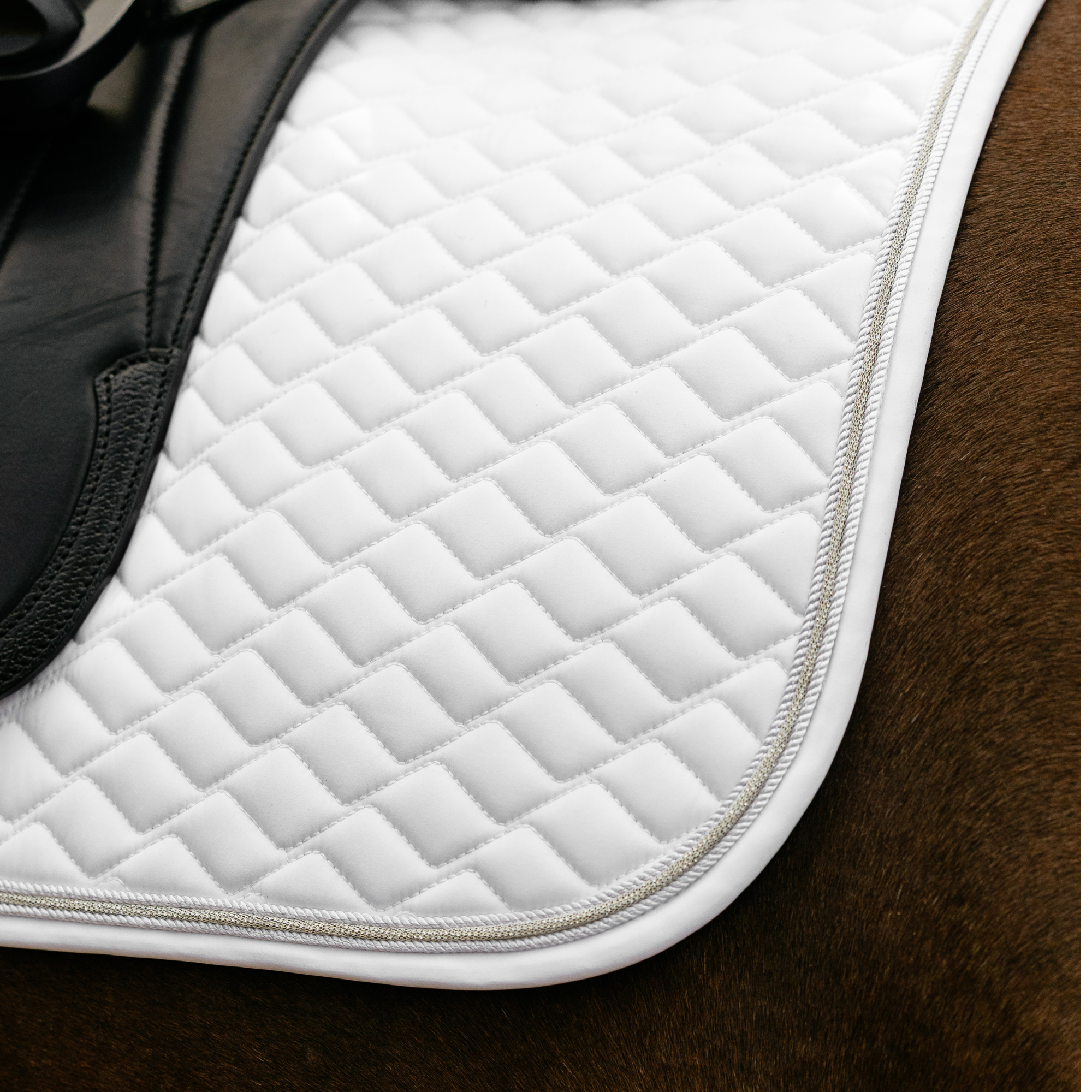 LeMieux Brilliance Dressage Saddle Pad, White