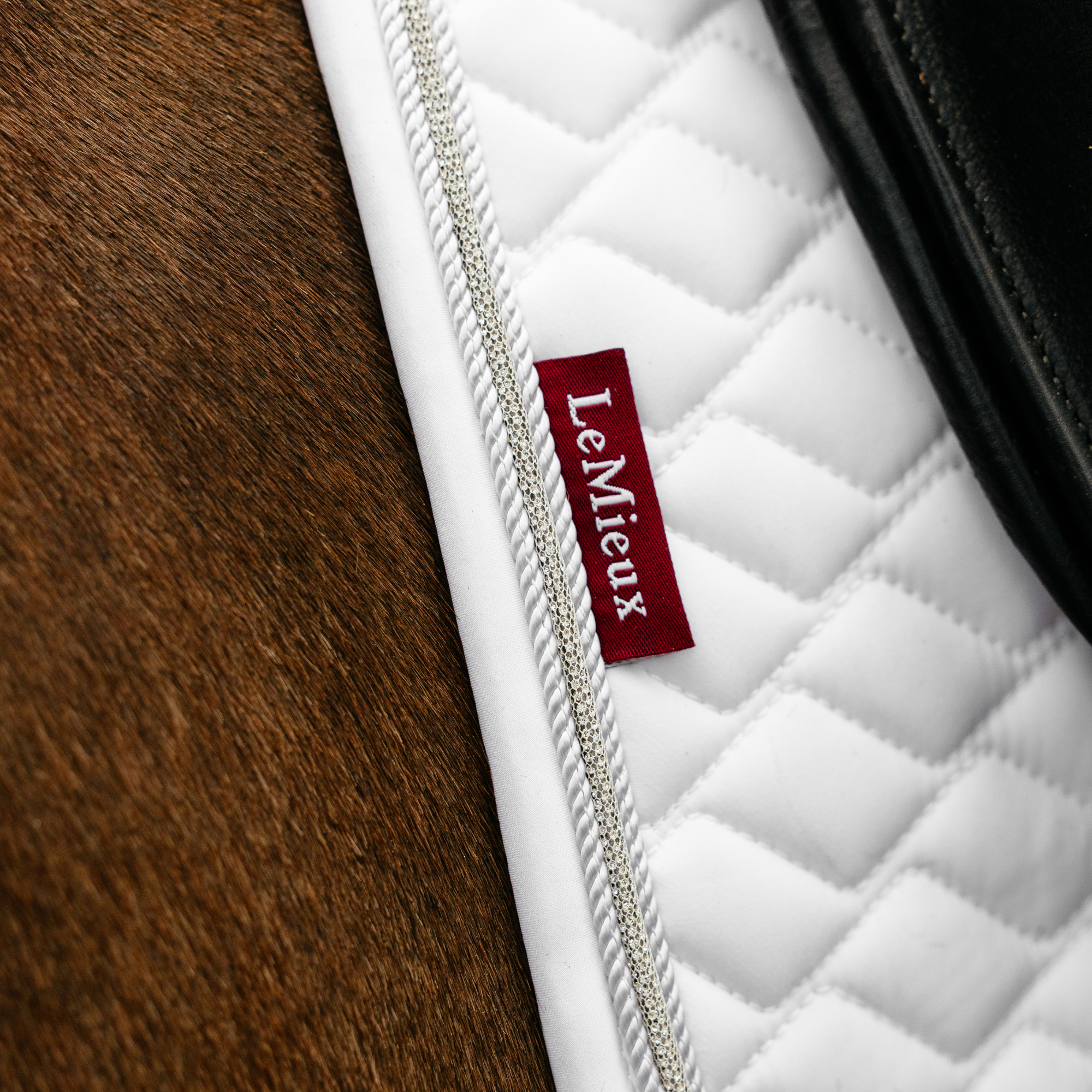 LeMieux Brilliance Dressage Saddle Pad, White