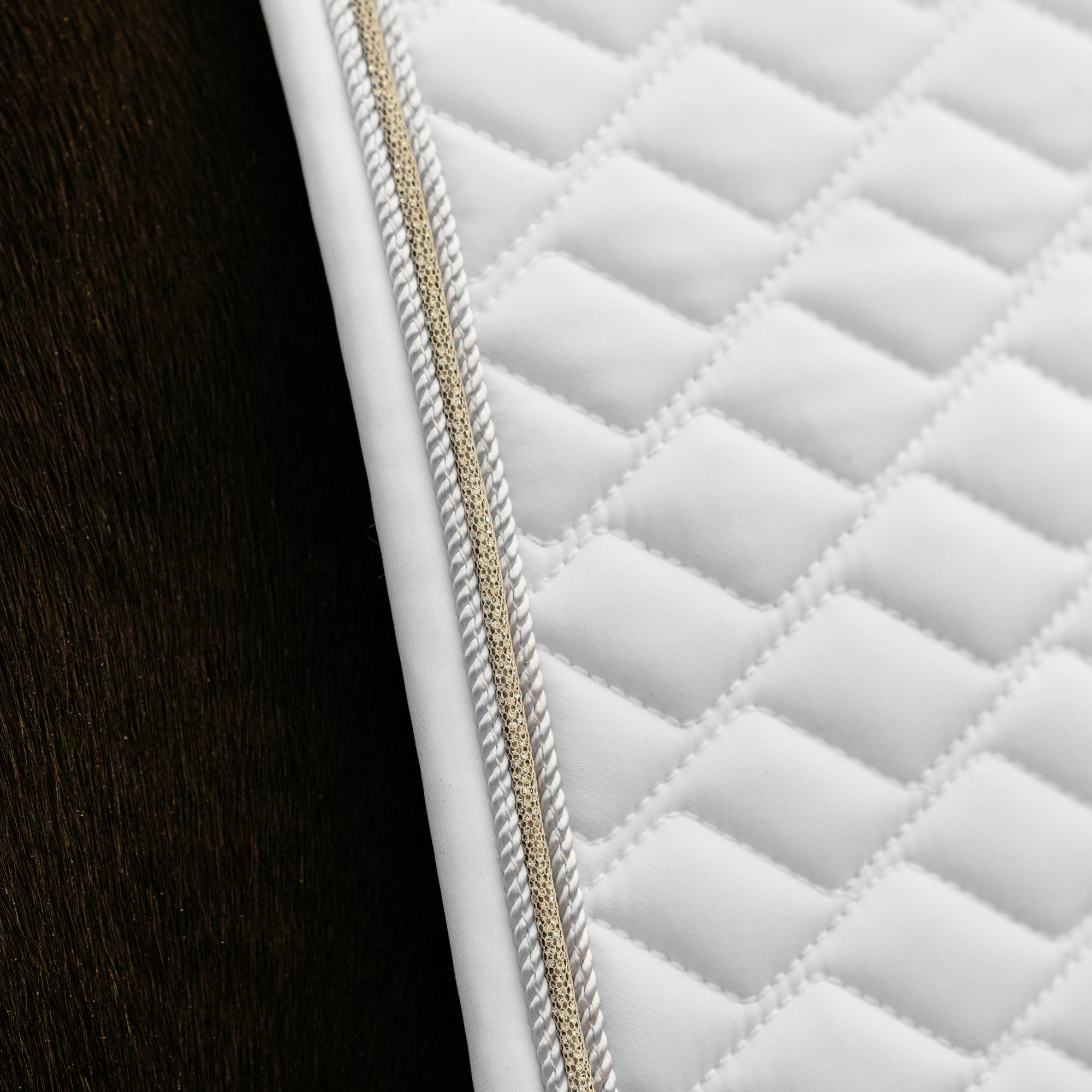 LeMieux Brilliance Dressage Saddle Pad, White