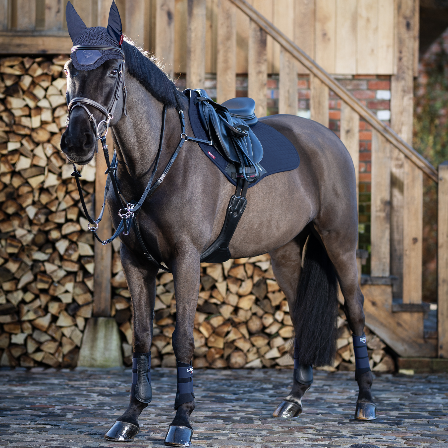 LeMieux Cotton Close Contact Saddle Pad, Navy