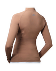 Ghodho Lyra UPF Ladies Long Sleeve Base Layer, Sepia