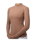 Ghodho Lyra UPF Ladies Long Sleeve Base Layer, Sepia