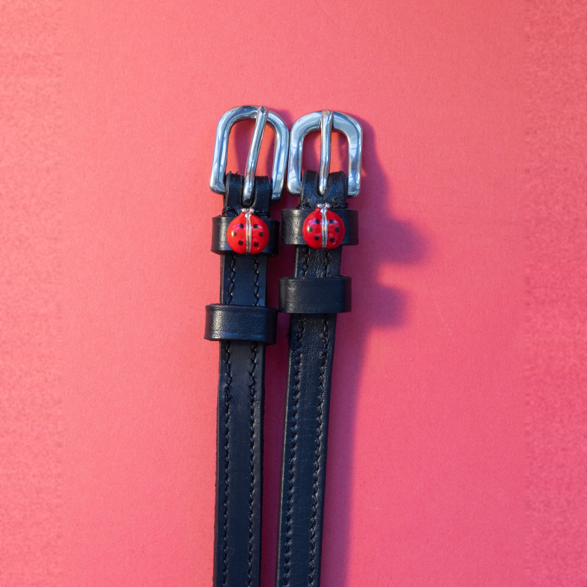 ManeJane Red Lady Bug Spur Straps