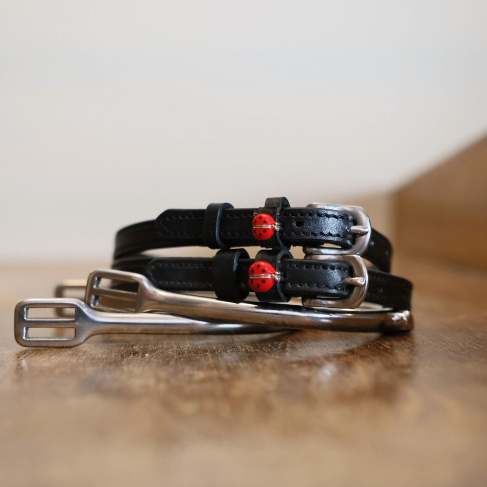 ManeJane Red Lady Bug Spur Straps