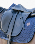 Kentucky Horsewear Dressage Saddle Pad with Metal Chain, Navy