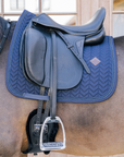 Kentucky Horsewear Dressage Saddle Pad with Metal Chain, Navy