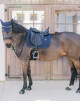 Kentucky Horsewear Dressage Saddle Pad with Metal Chain, Navy