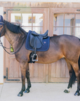 Kentucky Horsewear Dressage Saddle Pad with Metal Chain, Navy