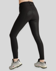 Montar Megan Yati Ladies Full Grip High Rise Breeches with Phone Pockets, Black Peony