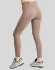 Montar MoAddie Ladies Hybrid Full Grip Pull-on Thermo Riding Leggings, Nougat Brown